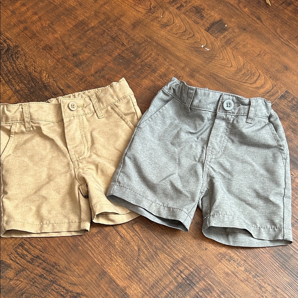 Cat & Jack Tan and Gray Kids Shorts